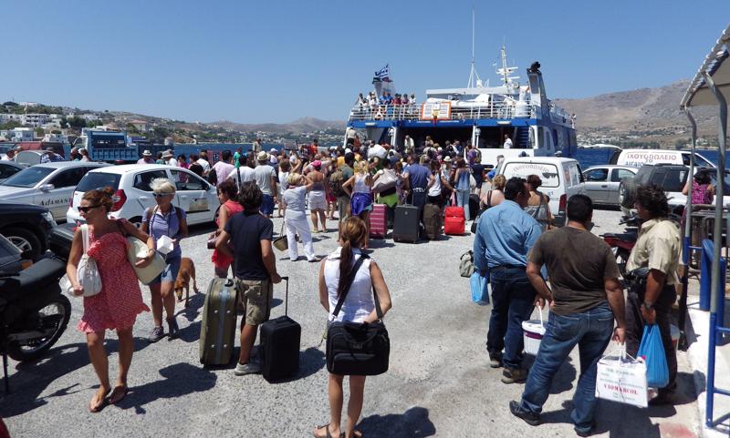 The Dodakanisos Express (catamaran) in Agia Marina, Leros