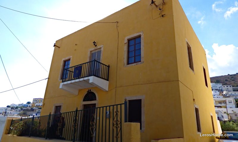 neoclassical mansion for sale in Pandeli, Leros